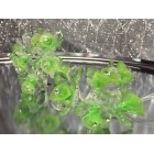2 Acrylic Green Flower Bunches 6 Flowers Per Bunch 12 Flowers Weddings Sweet 16 or Bridal Shower